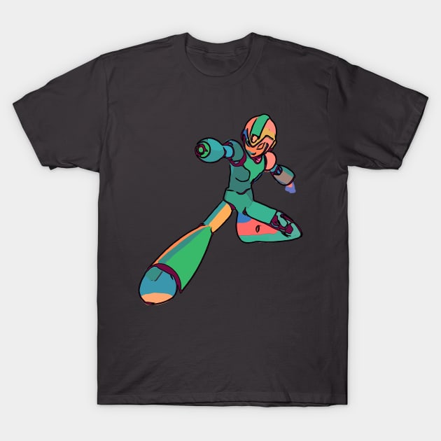 Mega Man Original Art Tee T-Shirt by Unicorn Formula